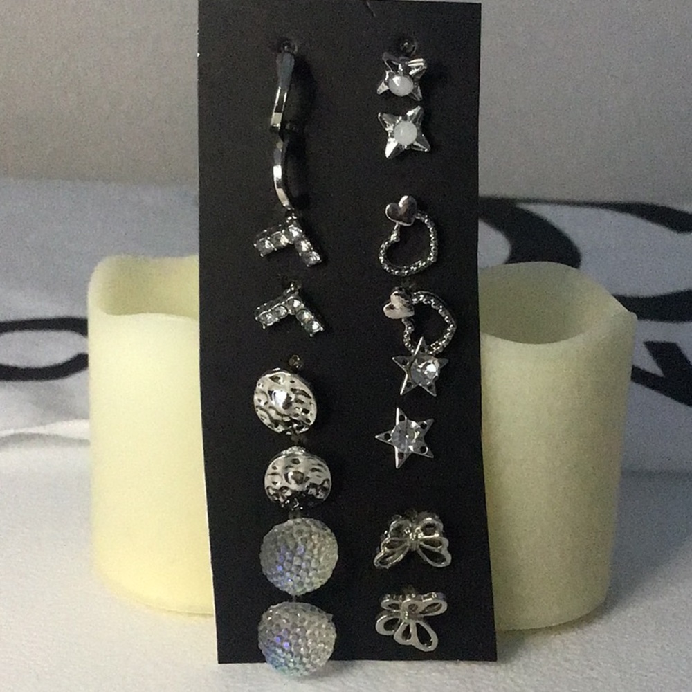 8 sets pierced stud style various earrings nwt